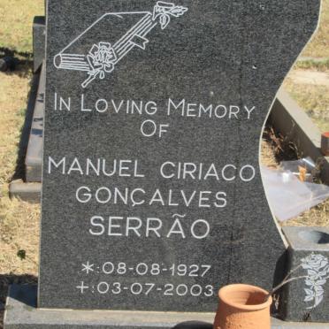 SERRAO Manuel Ciriaco Goncalves 1927-2003