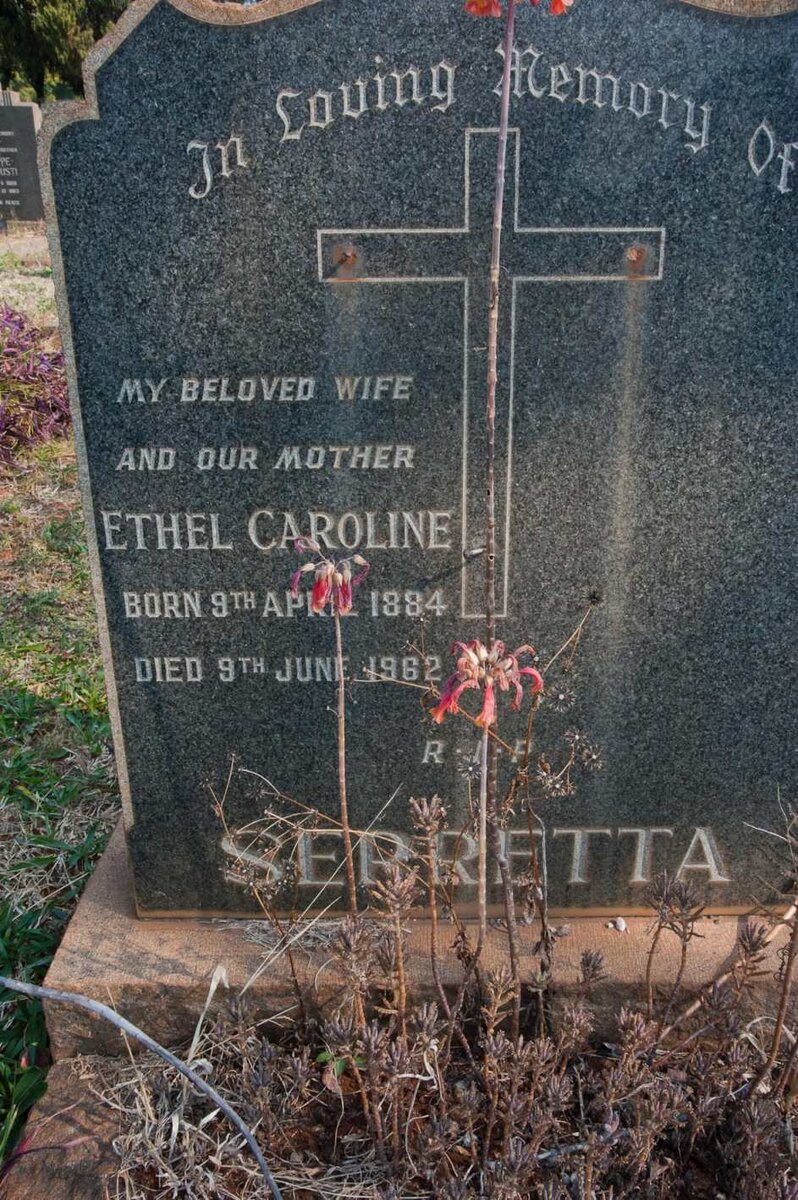 SERRETTA Ethel Caroline 1884-1962