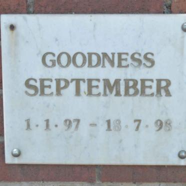 SEPTEMBER Goodness 1997-1998