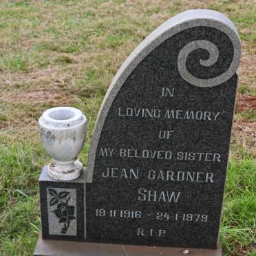 SHAW Jean Gardner 1916-1979