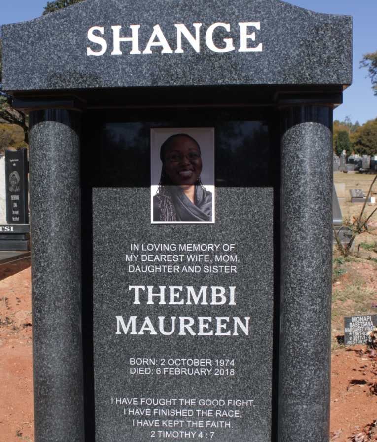 SHANGE Thembi Maureen 1974-2018