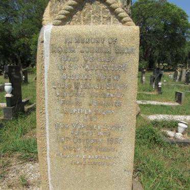 SHORT Maria Johanna nee WEPENER 1871-1933