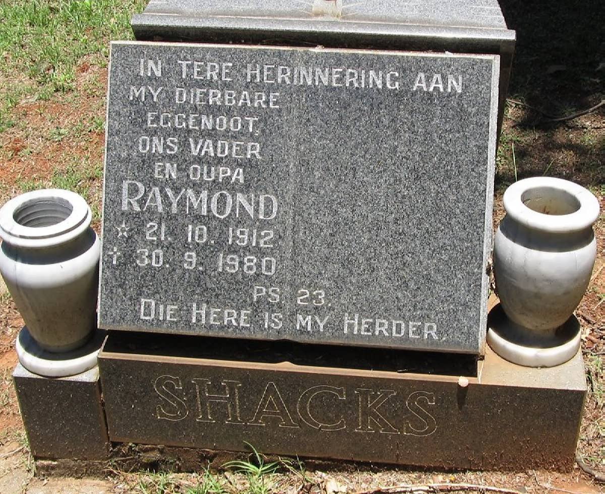 SHACKS Raymond 1912-1980