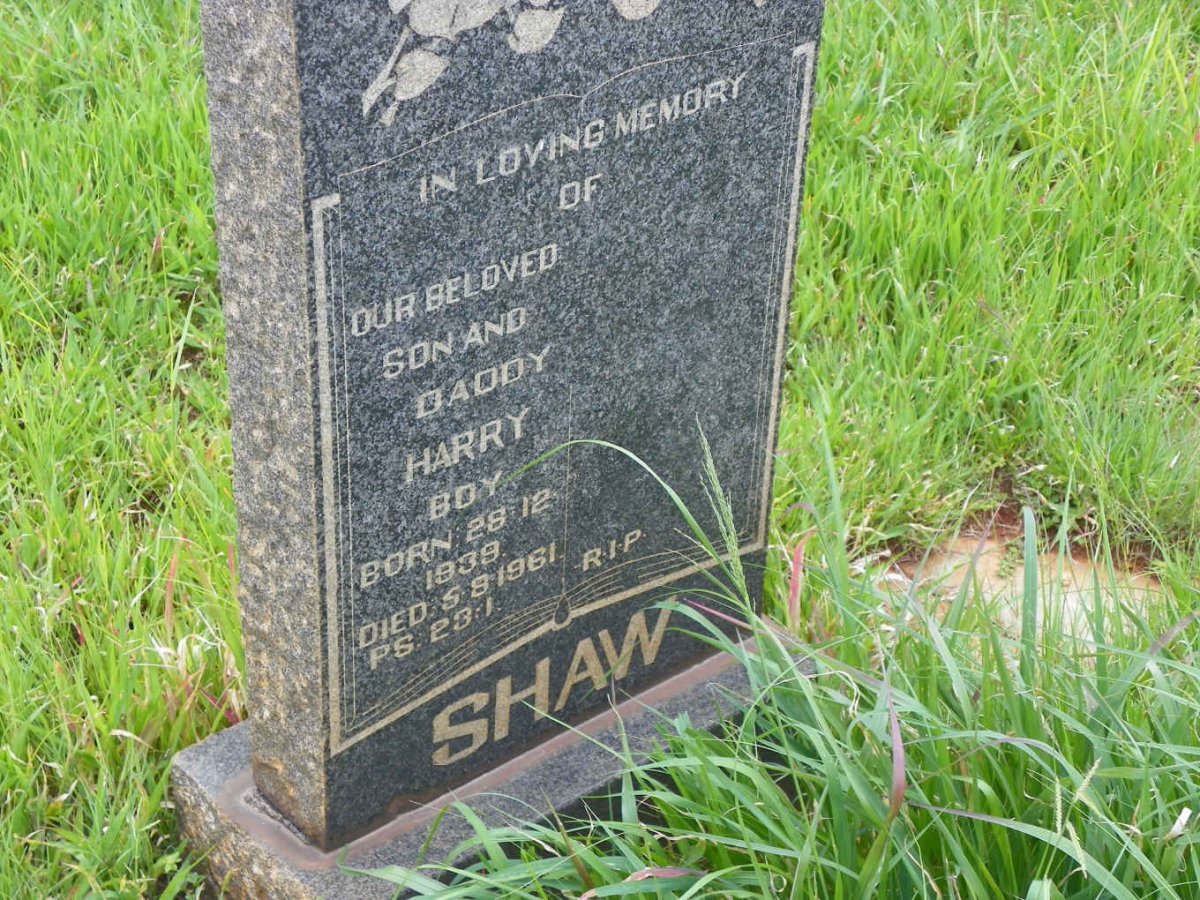 SHAW Harry 1939-1961