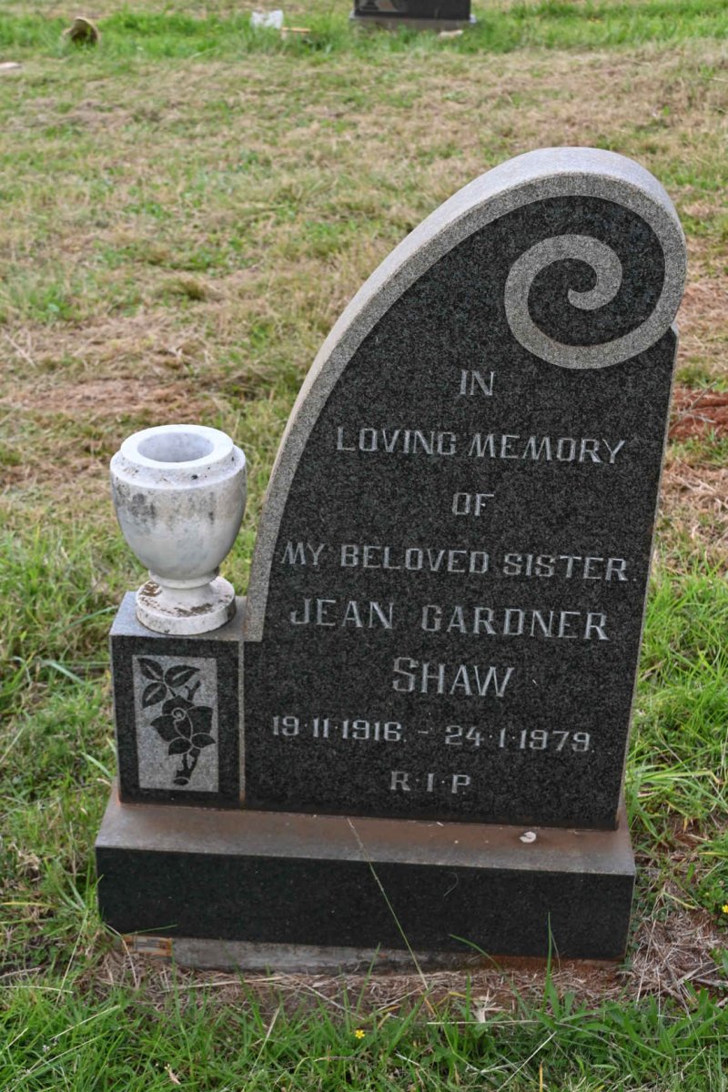 SHAW Jean Gardner 1916-1979