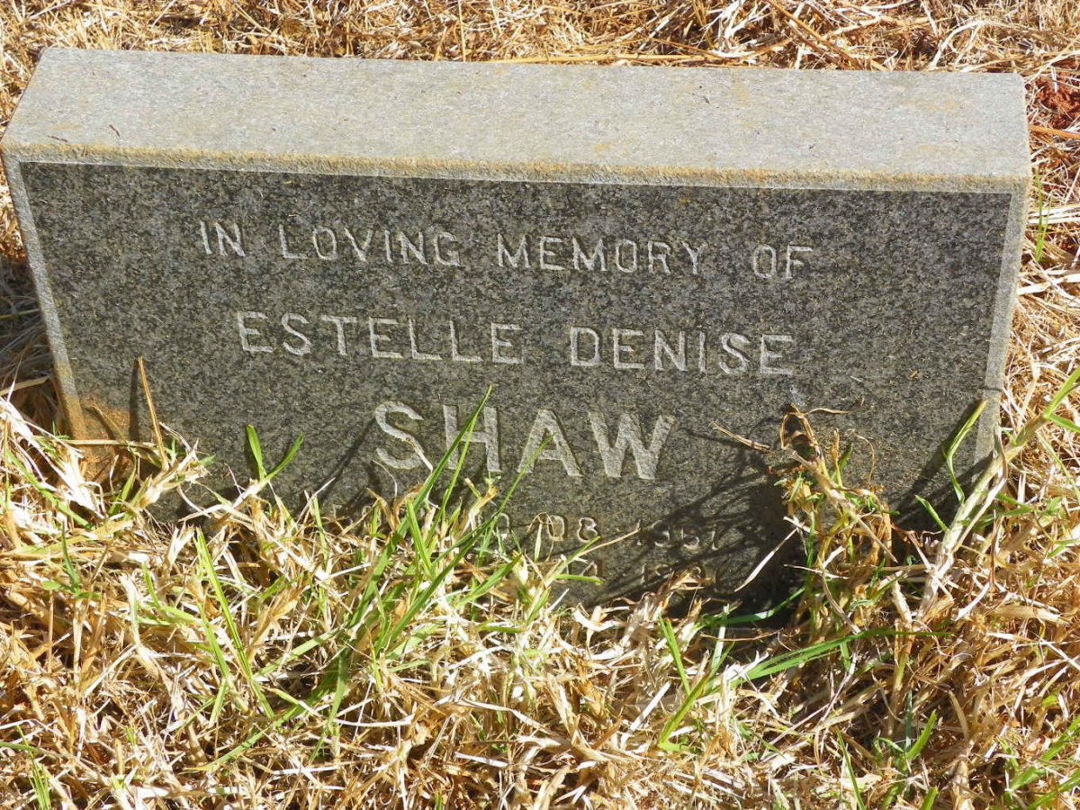 SHAW Estelle Denise 1961-1991