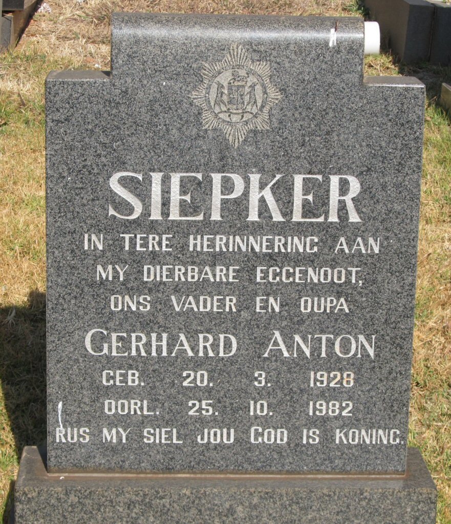 SIEPKER Gerhard Anton 1928-1982