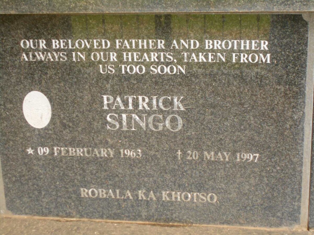 SINGO Patrick 1963-1997