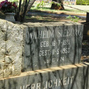 SIEBURG Wilhelm 1881-1953 &amp; Paula 1894-1967