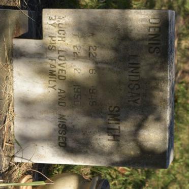 SMITH Denis Lindsay 1945-1950