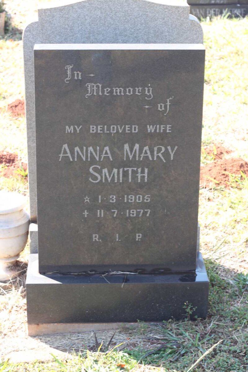 SMITH Anna Mary 1905-1977
