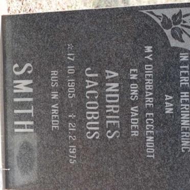 SMITH Andries Jacobus 1905-1975