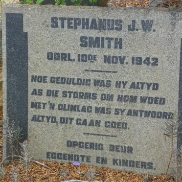 SMITH Stephanus J.W. -1942