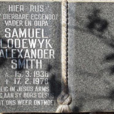 SMITH Samuel Lodewyk Alexander 1938-1978