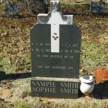 SMITH Sampie 1912-1977 &amp; Sophie 1918-1989