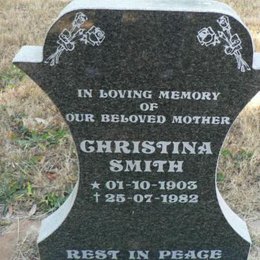 SMITH Christina 1903-1982