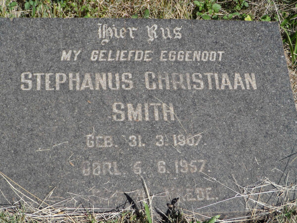 SMITH Stephanus Christiaan 1907-1957