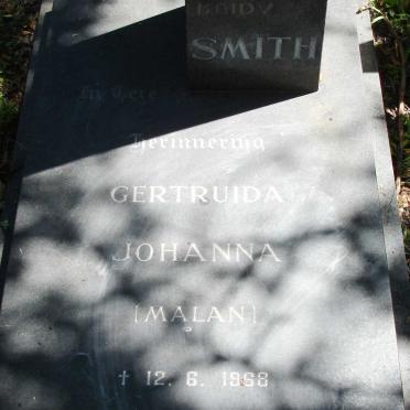 SMITH Gertruida Johanna nee MALAN -1968