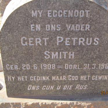 SMITH Gert Petrus 1908-1965