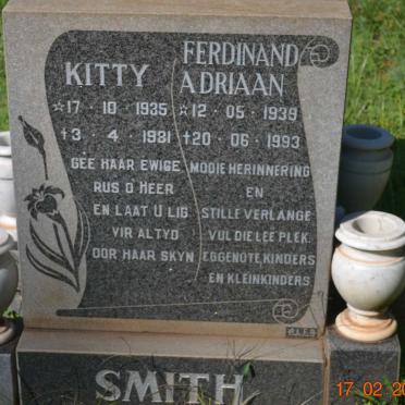 SMITH Ferdinand Adriaan 1939-1993 &amp; Catharina Arnoldi 1935-1981