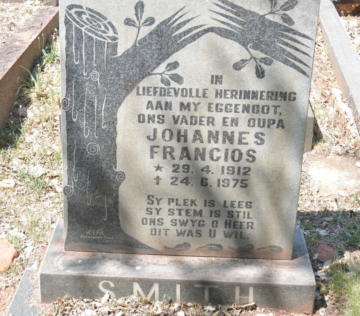 SMITH Johannes Francois 1912-1975