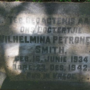 SMITH Wilhelmina Petronella 1934-1942