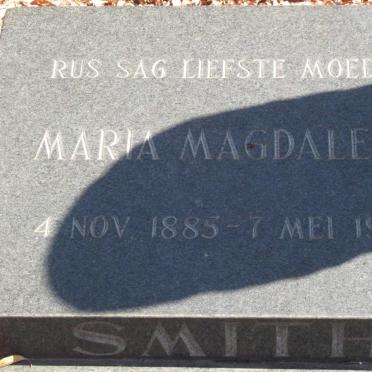 SMITH Maria Magdalena 1885-1960
