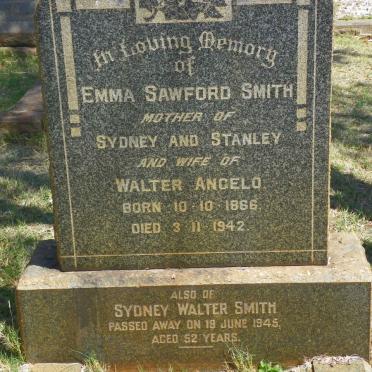 SMITH Emma Sawford 1866-1942 :: SMITH Sydney Walter -1945