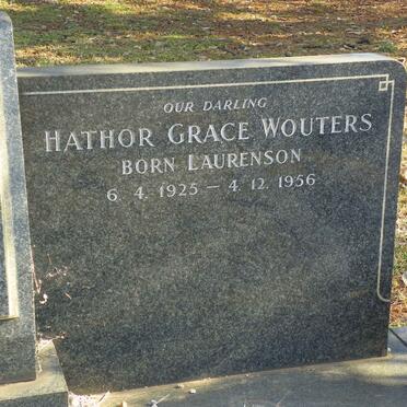 WOUTERS Hathor Grace nee LAURENSON 1925-1956