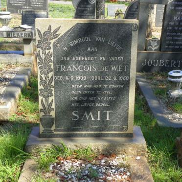 SMIT Francois De Wet 1900-1959