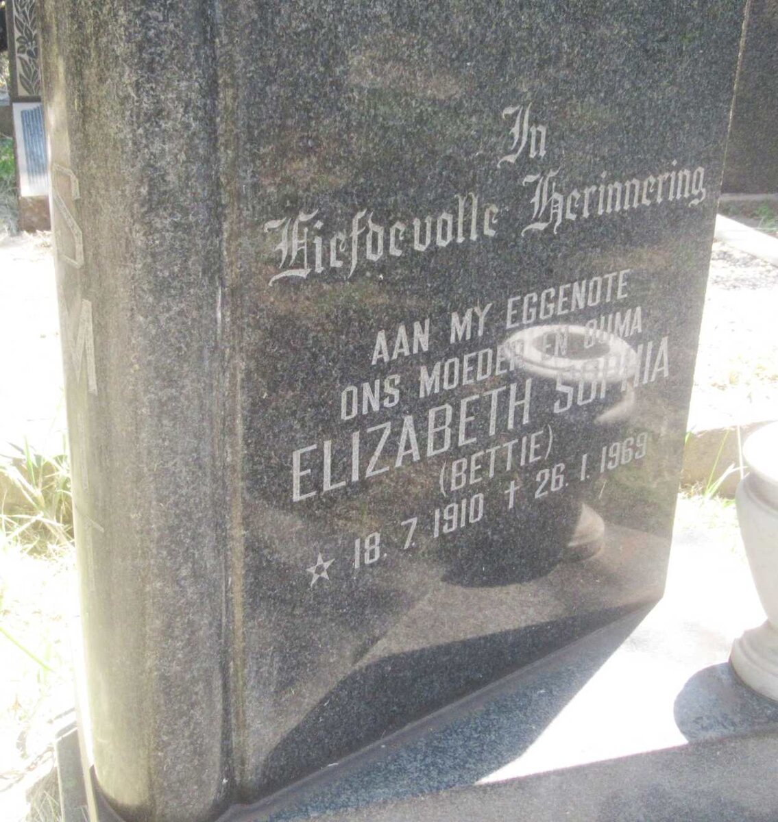 SMIT Elizabeth Sophia 1910-1969