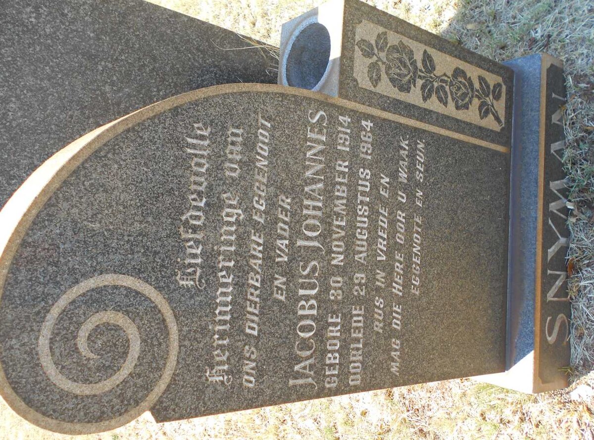 SNYMAN Jacobus Johannes 1914-1964