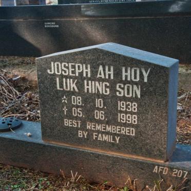 SON Joseph Ah Hoy Luk Hing 1938-1998