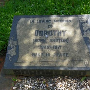 SOROMENHO Dorothy nee BRUTON 1905-1971