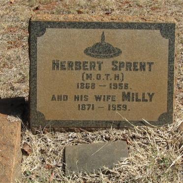 SPRENT Herbert 1868-1958 &amp; Milly 1871-1959