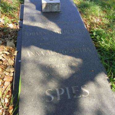 SPIES Johannes Wilhelmus 1909-1959 &amp; Anna Margaretha DUMINY 1900-1961