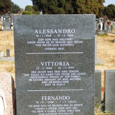 SQUARA Fernando 1936-2012 &amp; Vittoria 1940-1999 :: SQUARA Alessandro 1969-1995