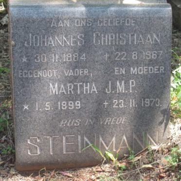 STEINMANN Martha J.M.P. 1899-1973