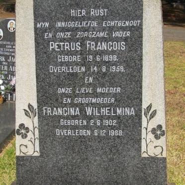 STEEN Petrus Francois, van den 1898-1958 &amp; Francina Wilhelmina 1902-1988