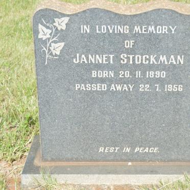 STOCKMAN Jannet 1890-1956