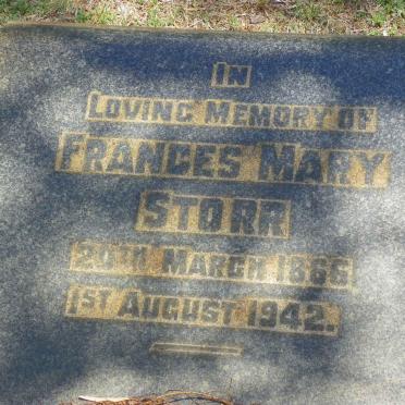 STORR Frances Mary 1866-1942