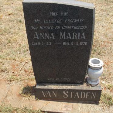 STADEN Anna Maria, van 1913-1976