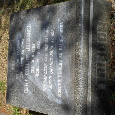 STRIJDOM Gert Roelof Johannes 1905-1957