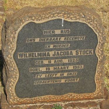 STOCK Wilhelmina Jacoba 1925-1957
