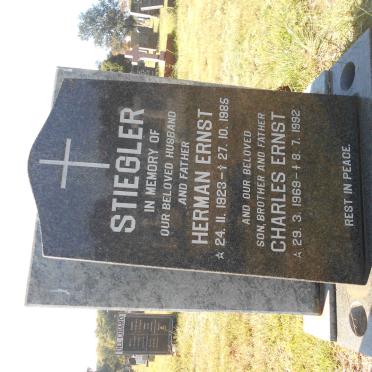 STIEGLER Herman Ernst 1923-1985 :: STIEGLER Charles Ernst 1969-1992