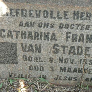 STADEN Catharina Francina, van 1950-1950