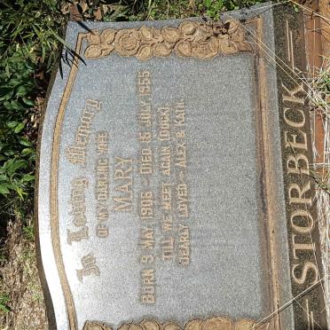 STORBECK Mary 1906-1955