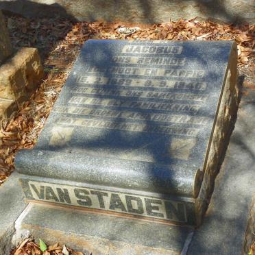 STADEN Jacobus, van 1889-1946