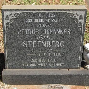 STEENBERG Petrus Johannes 1907-1965