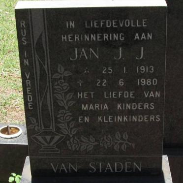 STADEN Jan J.J., van 1913-1980